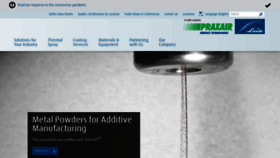 What Praxairsurfacetechnologies.com website looked like in 2022 (1 year ago)
