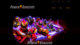 What Powerrangers.com website looked like in 2022 (1 year ago)