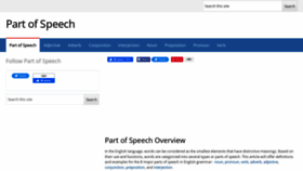 What Partofspeech.org website looked like in 2022 (1 year ago)