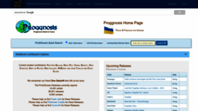 What Proggnosis.com website looked like in 2022 (1 year ago)