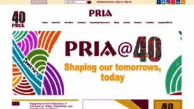 What Pria.org website looked like in 2022 (1 year ago)