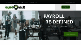 What Payrollvault.com website looked like in 2022 (2 years ago)