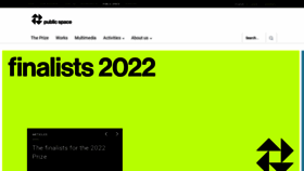 What Publicspace.org website looked like in 2022 (1 year ago)