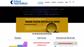 What Pfh.org website looked like in 2022 (1 year ago)