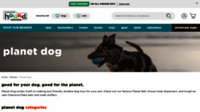 What Planetdog.com website looked like in 2022 (1 year ago)