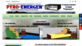 What Pyroenergen.com website looked like in 2022 (1 year ago)