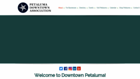 What Petalumadowntown.com website looked like in 2022 (1 year ago)