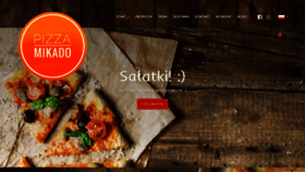 What Pizzamikado.pl website looked like in 2022 (1 year ago)