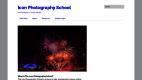 What Photographyicon.com website looked like in 2022 (1 year ago)