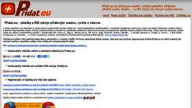 What Pridat.eu website looked like in 2022 (1 year ago)