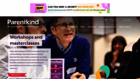 What Parentkind.org.uk website looked like in 2022 (1 year ago)