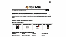 What Preispiraten.de website looked like in 2022 (1 year ago)