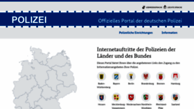 What Polizei.de website looked like in 2022 (1 year ago)