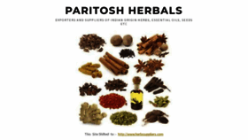 What Paritoshherbals.com website looked like in 2022 (1 year ago)