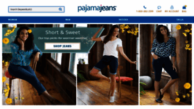 What Pajamajeans.com website looked like in 2022 (1 year ago)