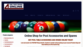 What Pooltablespares.co.za website looked like in 2022 (1 year ago)