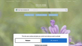 What Puy-de-dome.fr website looked like in 2022 (1 year ago)