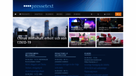 What Pressetext.at website looked like in 2022 (1 year ago)