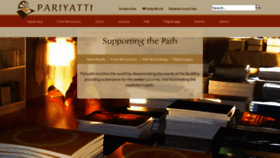 What Pariyatti.org website looked like in 2022 (1 year ago)