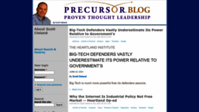 What Precursorblog.com website looked like in 2022 (1 year ago)