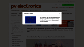 What Pvelectronics.co.uk website looked like in 2022 (1 year ago)