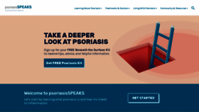 What Psoriasis.com website looked like in 2022 (1 year ago)