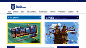 What Pontevedra.gal website looked like in 2022 (1 year ago)