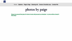 What Photosbypaige.com website looked like in 2022 (1 year ago)
