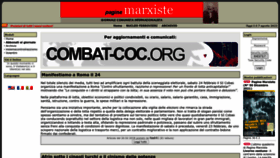 What Paginemarxiste.it website looked like in 2022 (1 year ago)