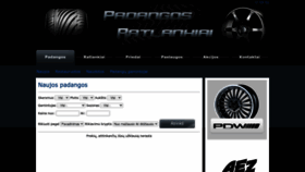 What Padanguaikstele.lt website looked like in 2022 (1 year ago)