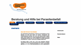 What Parasitenberatung.at website looked like in 2022 (1 year ago)