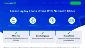 What Paydayloanstexas.net website looked like in 2022 (1 year ago)