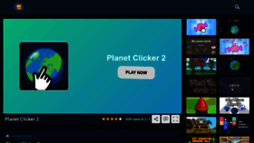 What Planetclicker2.com website looked like in 2022 (1 year ago)