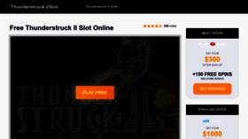 What Playthunderstruck2.net website looked like in 2022 (1 year ago)