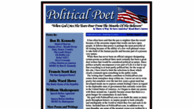 What Politicalpoet.com website looked like in 2022 (1 year ago)