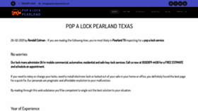 What Popalockpearland.com website looked like in 2022 (1 year ago)