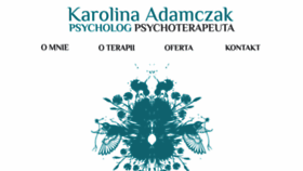 What Psychologadamczak.pl website looked like in 2022 (1 year ago)
