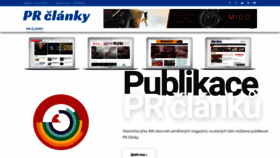 What Pr-clanky.net website looked like in 2022 (1 year ago)