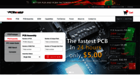 What Pcbspeed.com website looked like in 2022 (1 year ago)