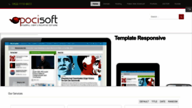 What Pocisoft.com website looked like in 2022 (1 year ago)