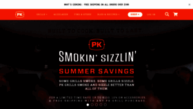 What Pkgrills.com website looked like in 2022 (1 year ago)
