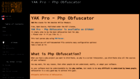 What Php-obfuscator.com website looked like in 2022 (1 year ago)