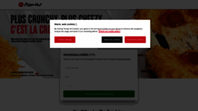What Pizzahut.fr website looked like in 2022 (1 year ago)