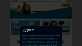 What Probtp.com website looked like in 2022 (1 year ago)