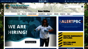 What Pbcwater.com website looked like in 2022 (1 year ago)