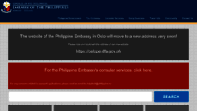 What Philembassy.no website looked like in 2022 (1 year ago)