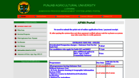What Pau-apms.in website looked like in 2022 (1 year ago)