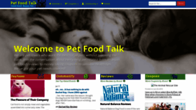 What Petfoodtalk.com website looked like in 2022 (1 year ago)