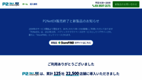 What P2netex.com website looked like in 2022 (1 year ago)