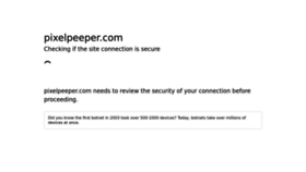 What Pixel-peeper.com website looked like in 2022 (1 year ago)